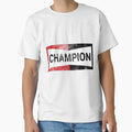 Champion Logo T-Shirt - Unique Graphic for Adults - T-Shirt, Sweatshirt, Hoodie