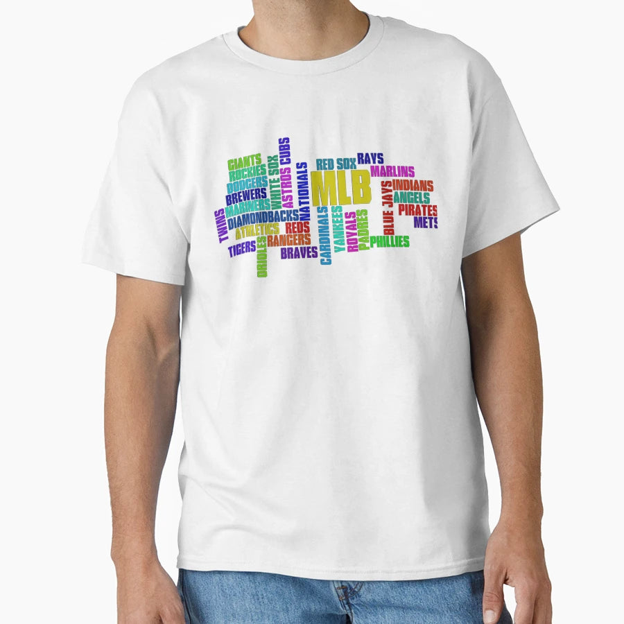 Mlb Team Typography T-Shirt - Trendy Graphic Unisex - T-Shirt, Sweatshirt, Hoodie