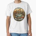 Baltimore Travel Badge T-Shirt - Custom Art Print Men Women - T-Shirt, Sweatshirt, Hoodie