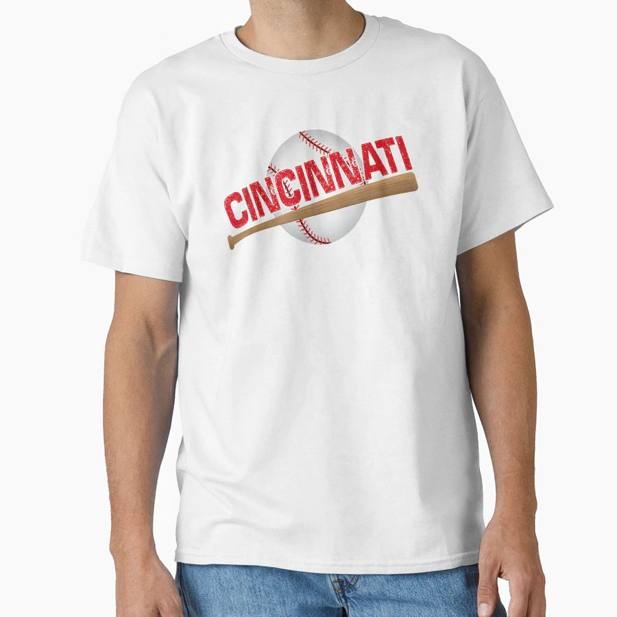 Cincinnati Baseball T-Shirt - Streetwear Style for Adults - T-Shirt, Sweatshirt, Hoodie