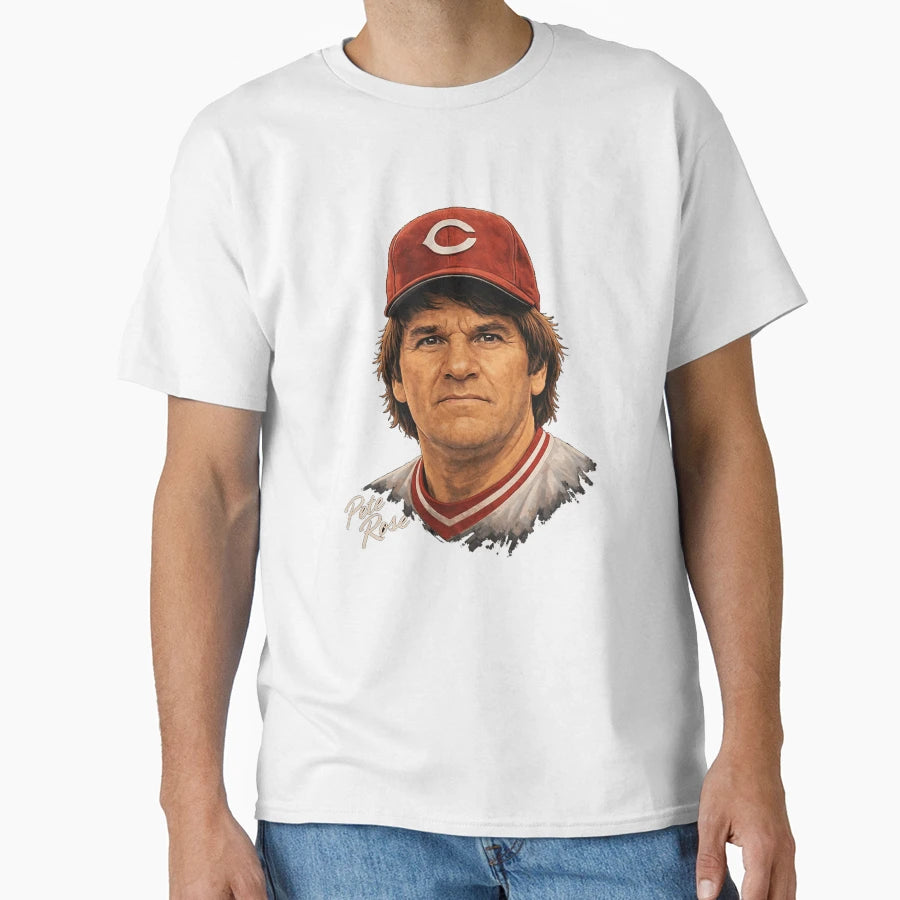 Pete Rose Baseball T-Shirt - Aesthetic Graphic Men Women - T-Shirt, Sweatshirt, Hoodie