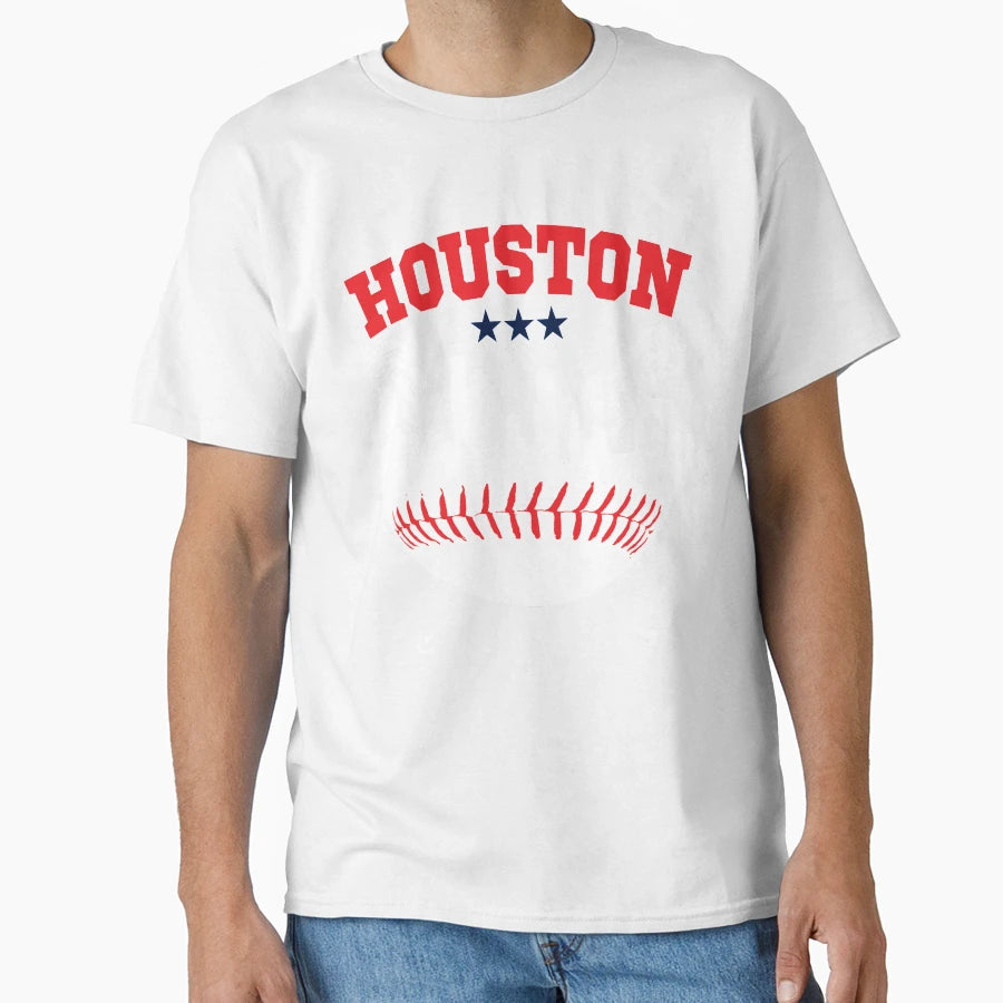 Houston Baseball Baseball Bat T-Shirt - Fun Novelty Design for Adults - T-Shirt, Sweatshirt, Hoodie