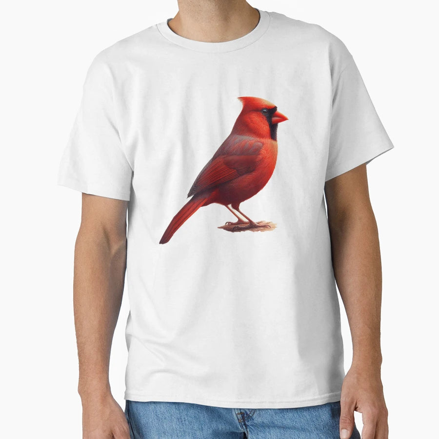 Northern Cardinal T-Shirt - Minimalist Print Unisex - T-Shirt, Sweatshirt, Hoodie