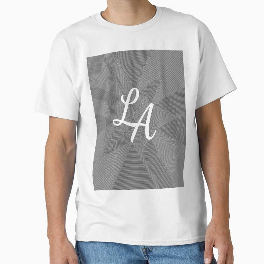 Modern Funky Pattern La Typography T-Shirt - Custom Art Print Men Women - T-Shirt, Sweatshirt, Hoodie