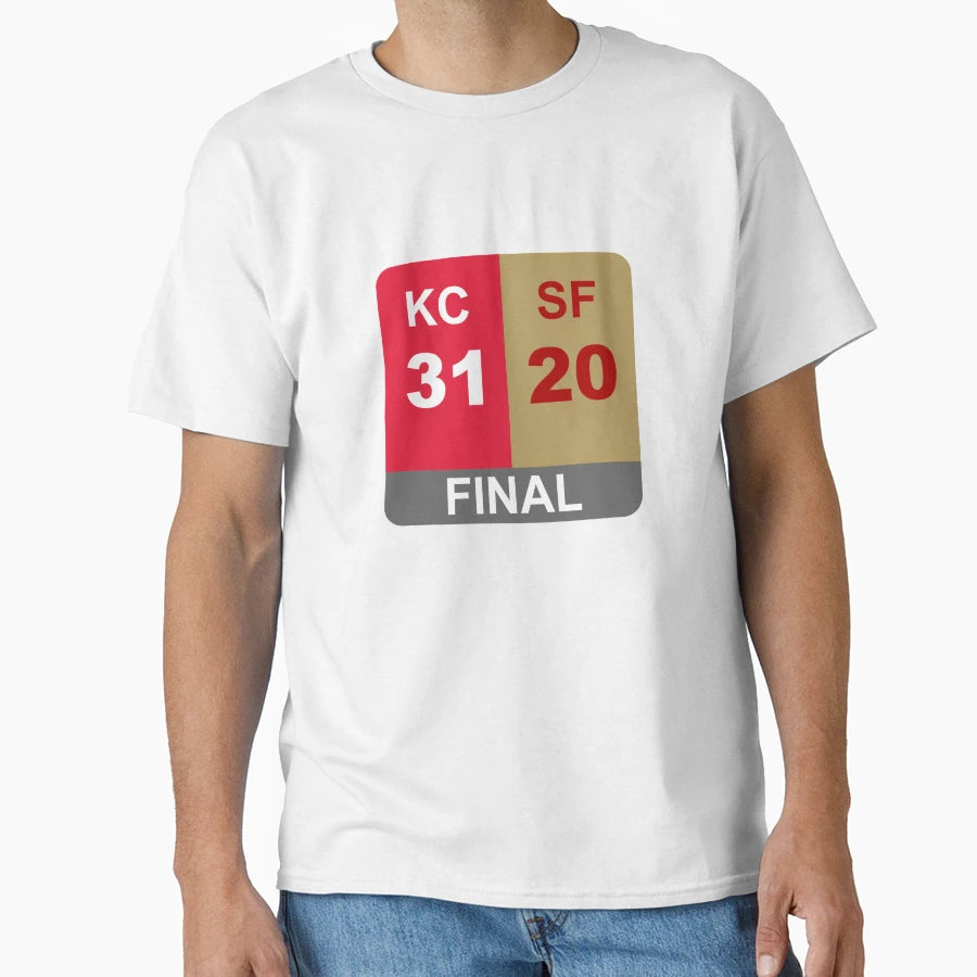 Super Bowl Liv Final Score T-Shirt - Aesthetic Graphic for Adults - T-Shirt, Sweatshirt, Hoodie