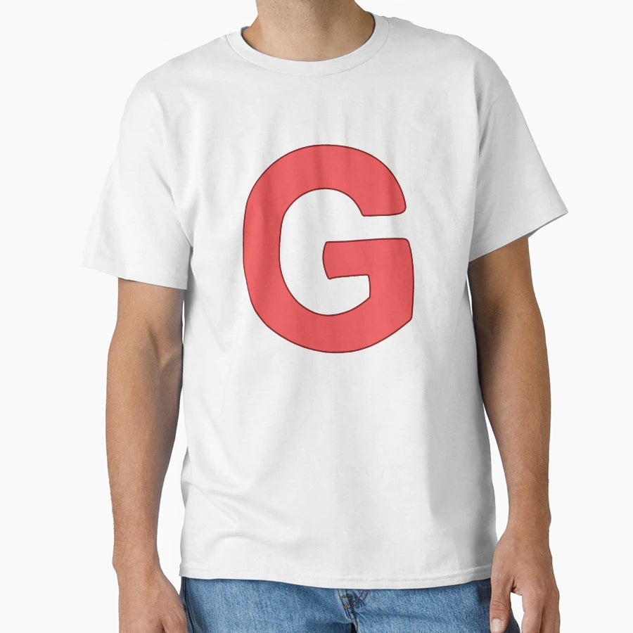 Letter G Red T-Shirt - Minimalist Print Unisex - T-Shirt, Sweatshirt, Hoodie