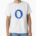 Letter O Dimensional Blue T-Shirt - Custom Art Print Unisex - T-Shirt, Sweatshirt, Hoodie