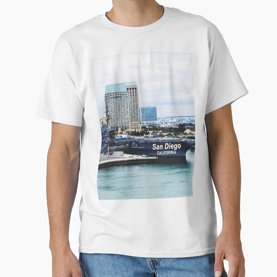 San Diego California Downtown Skyline T-Shirt - Trendy Graphic Men Women - T-Shirt, Sweatshirt, Hoodie