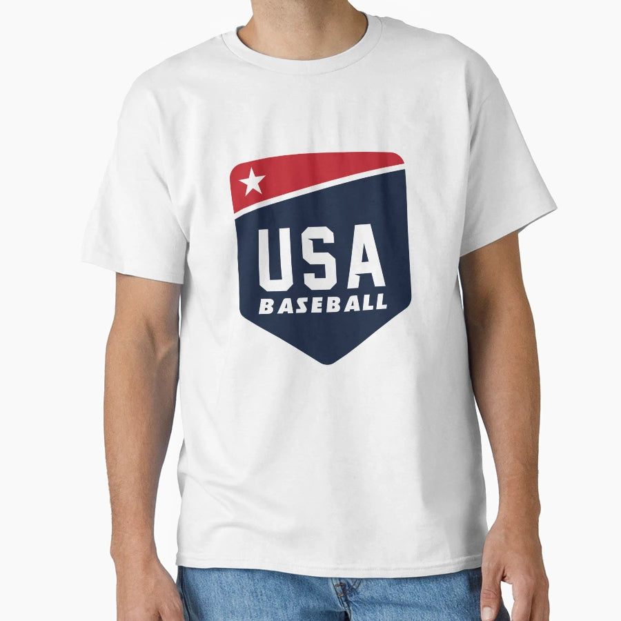 Usa Baseball T-Shirt - Minimalist Print for Adults - T-Shirt, Sweatshirt, Hoodie