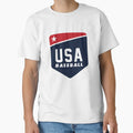Usa Baseball T-Shirt - Minimalist Print for Adults - T-Shirt, Sweatshirt, Hoodie