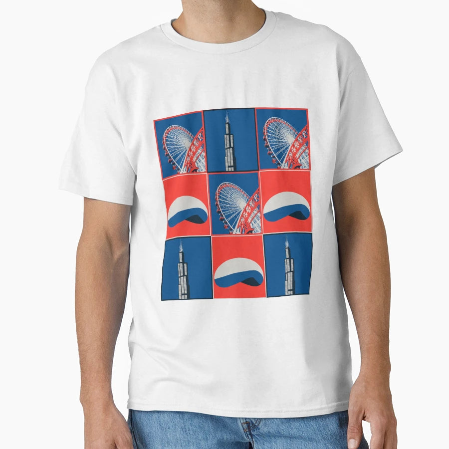 Chicago T-Shirt - Novelty Apparel for Adults - T-Shirt, Sweatshirt, Hoodie