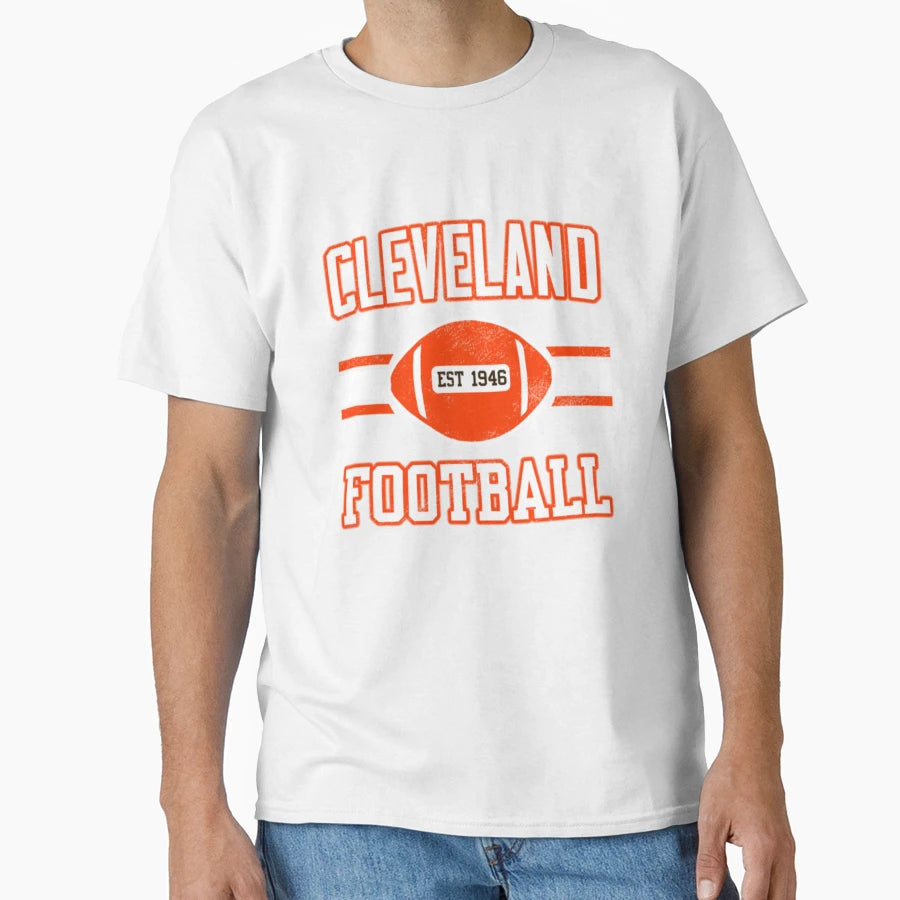 Cleveland Football T-Shirt - Streetwear Style Men Women - T-Shirt, Sweatshirt, Hoodie