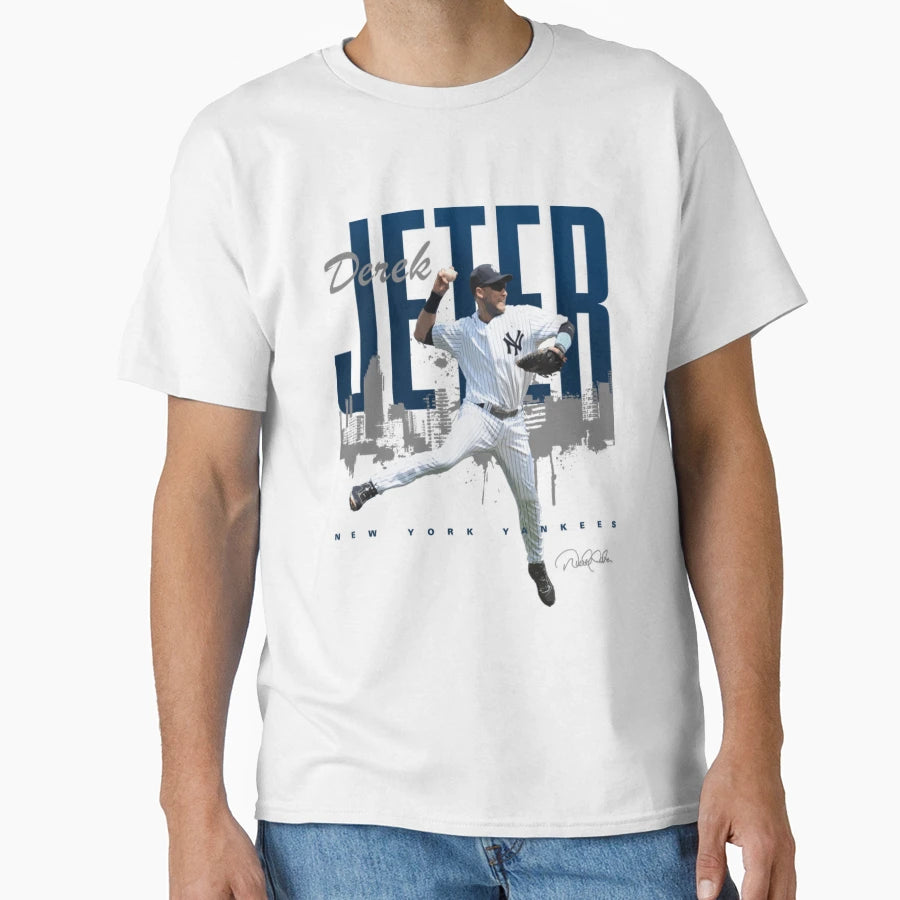 Derek Jeter Jump Throw T-Shirt - Streetwear Style Men Women - T-Shirt, Sweatshirt, Hoodie