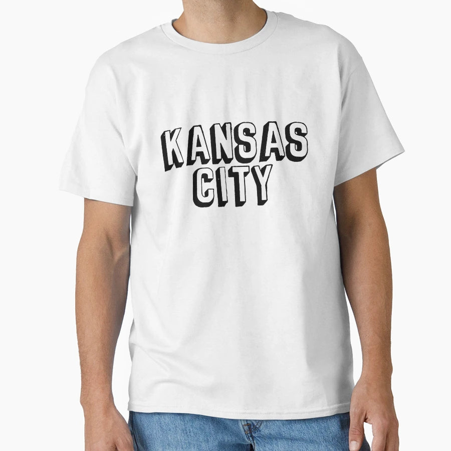 Comic Kansas City Block Black T-Shirt - Trendy Graphic Unisex - T-Shirt, Sweatshirt, Hoodie