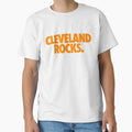Cleveland Rocks Orange T-Shirt - Custom Art Print Men Women - T-Shirt, Sweatshirt, Hoodie
