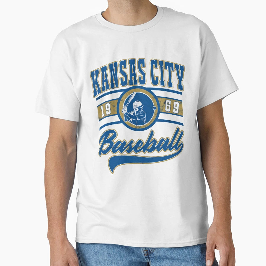 Kansas City Baseball T-Shirt - Custom Art Print Men Women - T-Shirt, Sweatshirt, Hoodie