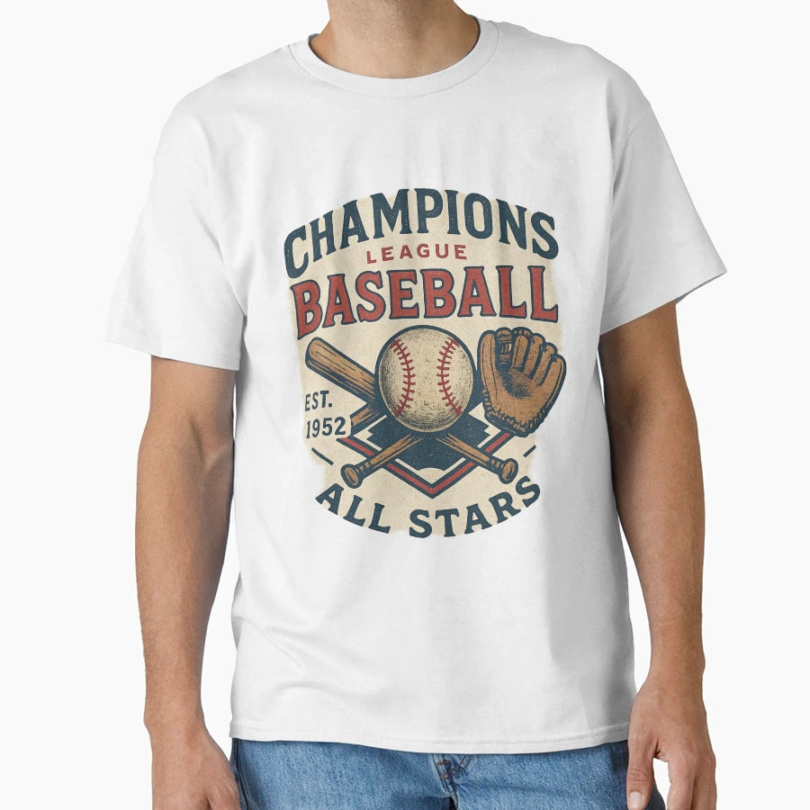 Champions League Baseball All Stars T-Shirt - Aesthetic Graphic Men Women - T-Shirt, Sweatshirt, Hoodie
