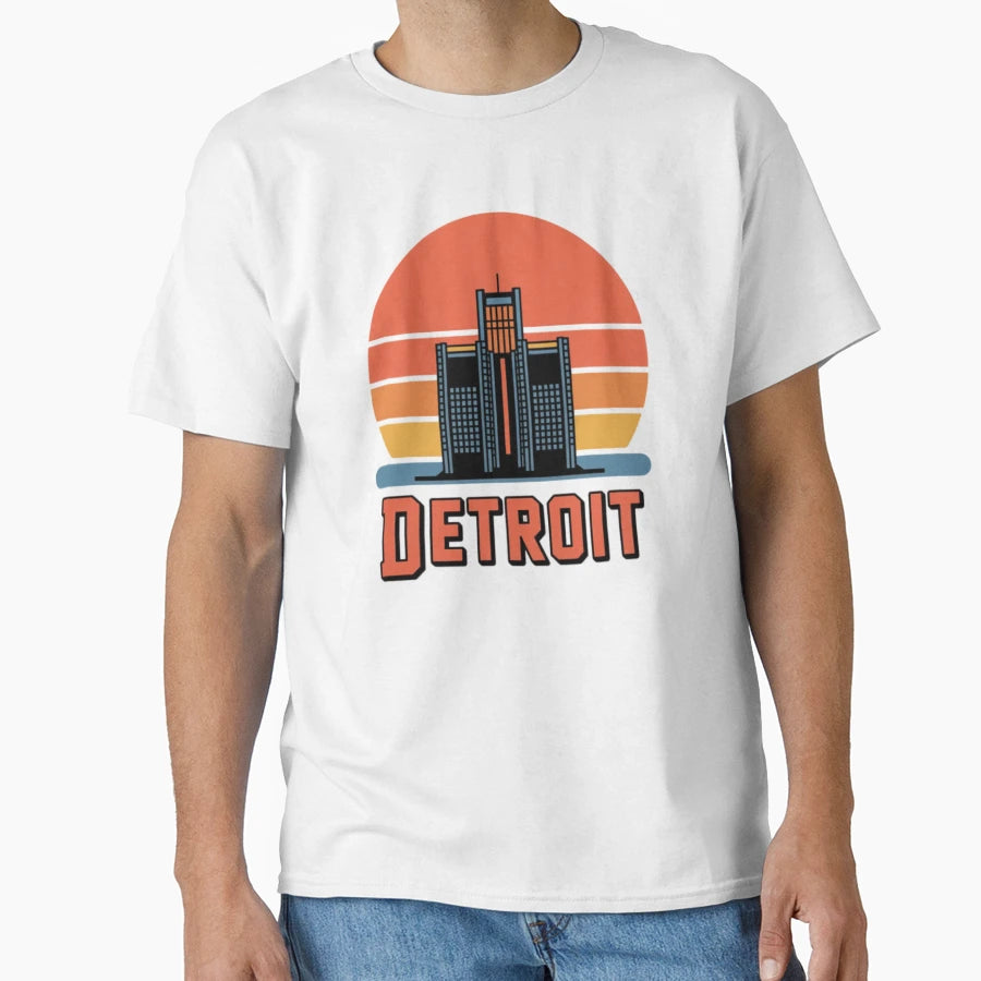 Detroit T-Shirt - Custom Art Print Unisex - T-Shirt, Sweatshirt, Hoodie
