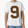 Number 9 Brown Nine Sports Number 9 T-Shirt - Graphic Print for Adults - T-Shirt, Sweatshirt, Hoodie
