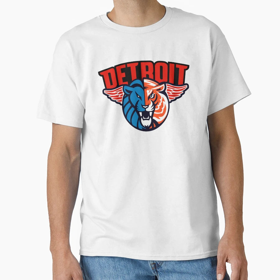 Detroit Beast Version Detroit Text T-Shirt - Novelty Apparel Men Women - T-Shirt, Sweatshirt, Hoodie