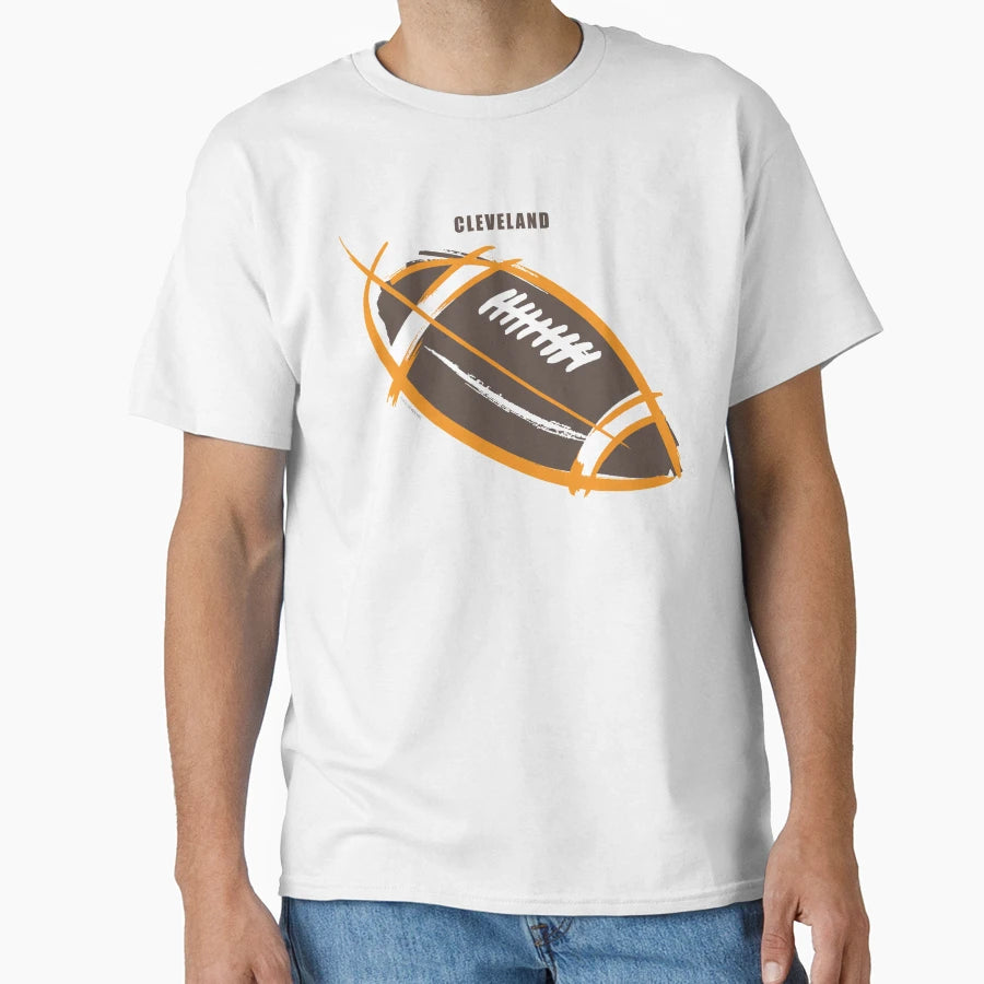 Football Cleveland T-Shirt - Streetwear Style for Adults - T-Shirt, Sweatshirt, Hoodie