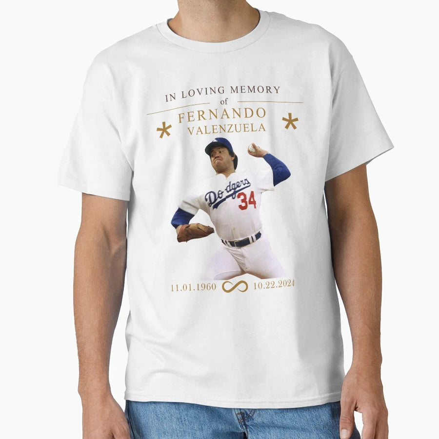 Loving Memory Fernando Valenzuela T-Shirt - Novelty Apparel Men Women - T-Shirt, Sweatshirt, Hoodie