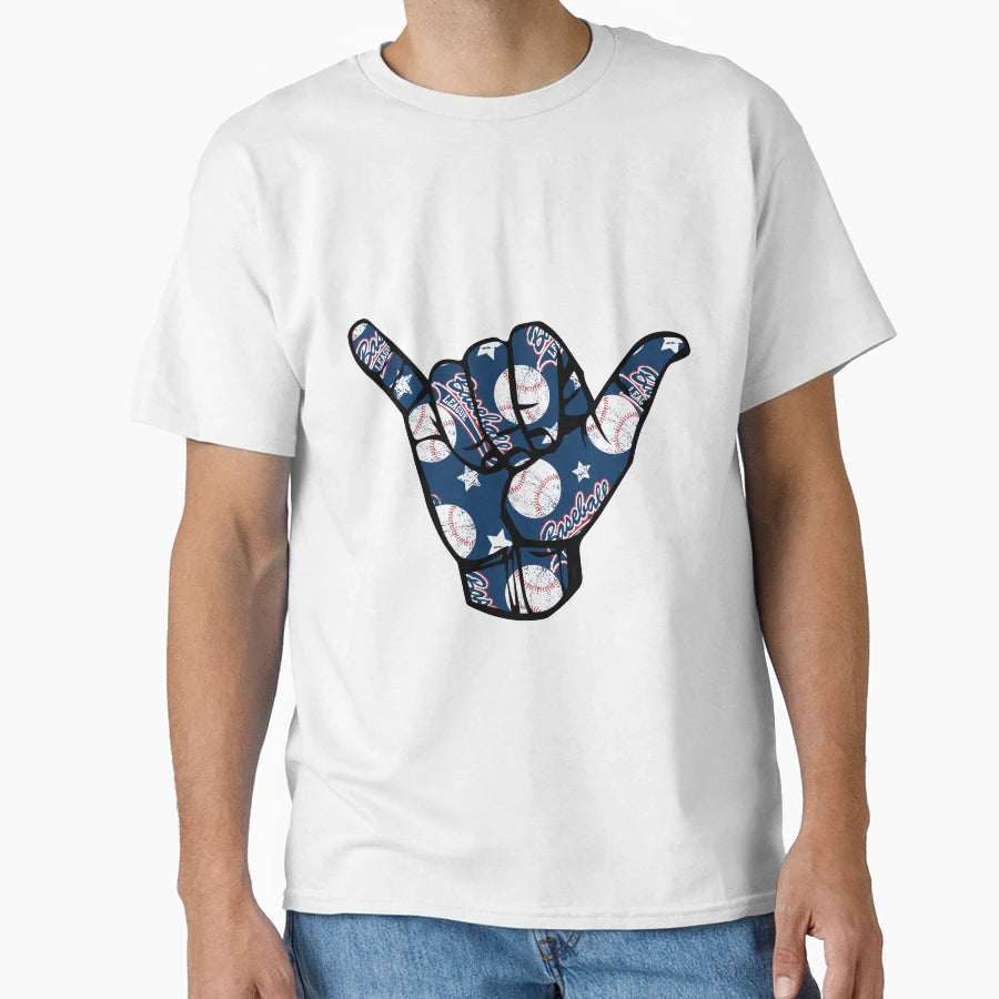 Baseball Hand Sign T-Shirt - Custom Art Print Unisex - T-Shirt, Sweatshirt, Hoodie