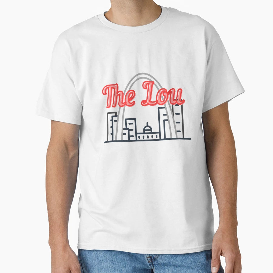 Lou St Louis Skyline Arch Missouri T-Shirt - Streetwear Style Men Women - T-Shirt, Sweatshirt, Hoodie