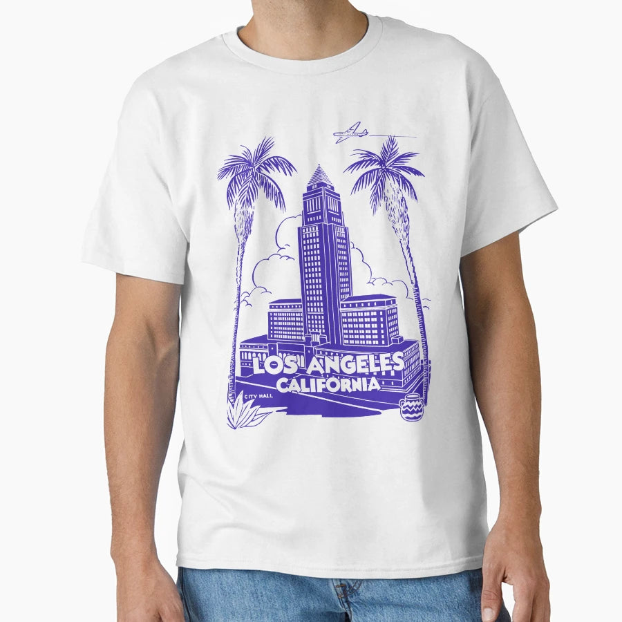 1935 Los Angeles City Hall T-Shirt - Trendy Graphic Men Women - T-Shirt, Sweatshirt, Hoodie