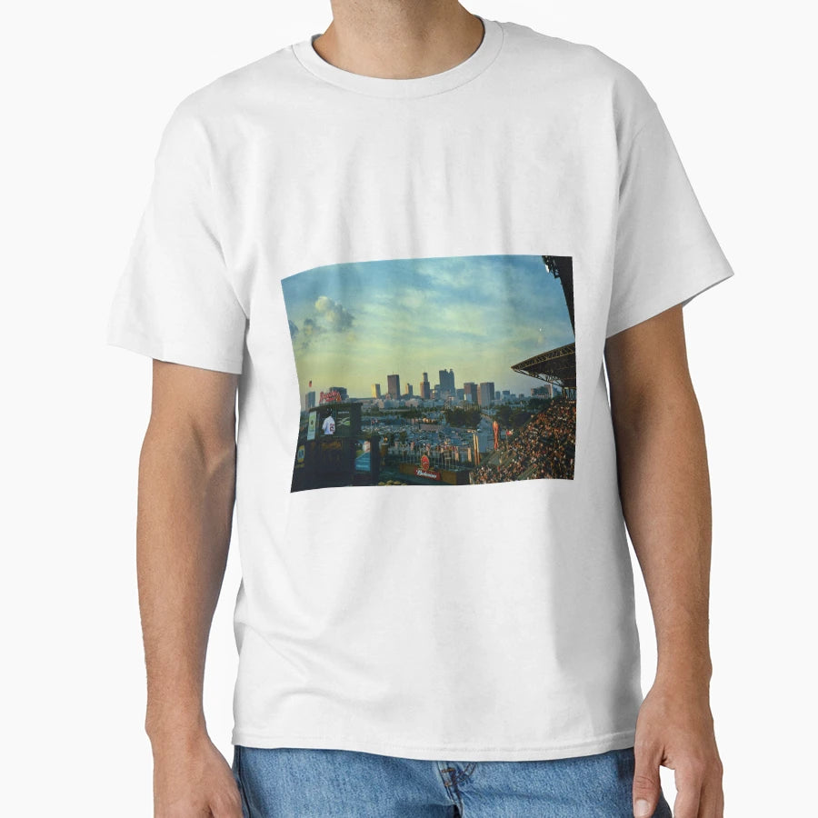 Atlanta Skyline From Turner Field T-Shirt - Unique Graphic Men Women - T-Shirt, Sweatshirt, Hoodie