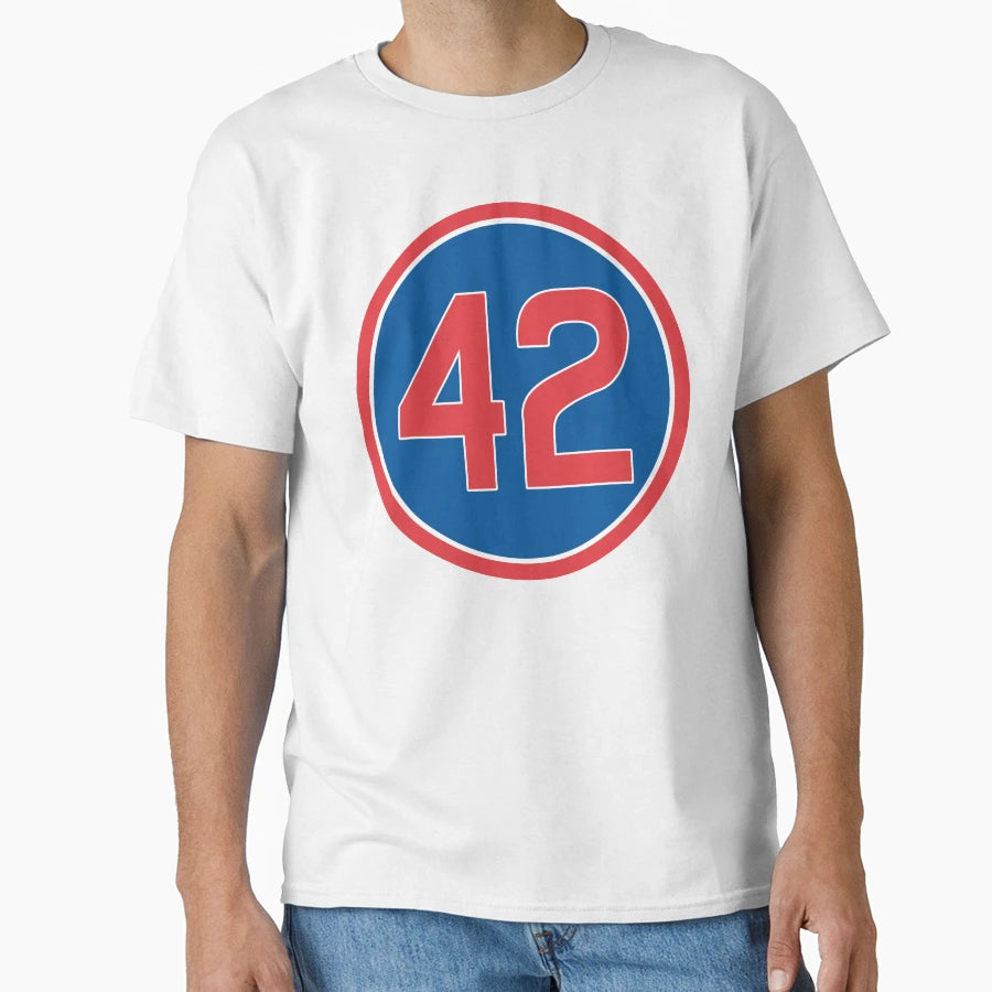 Bruce Sutter 42 Jersey Number T-Shirt - Casual Everyday Wear for Adults - T-Shirt, Sweatshirt, Hoodie