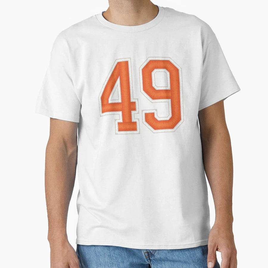 Sports Number 49 Jersey Forty Nine T-Shirt - Graphic Print for Adults - T-Shirt, Sweatshirt, Hoodie