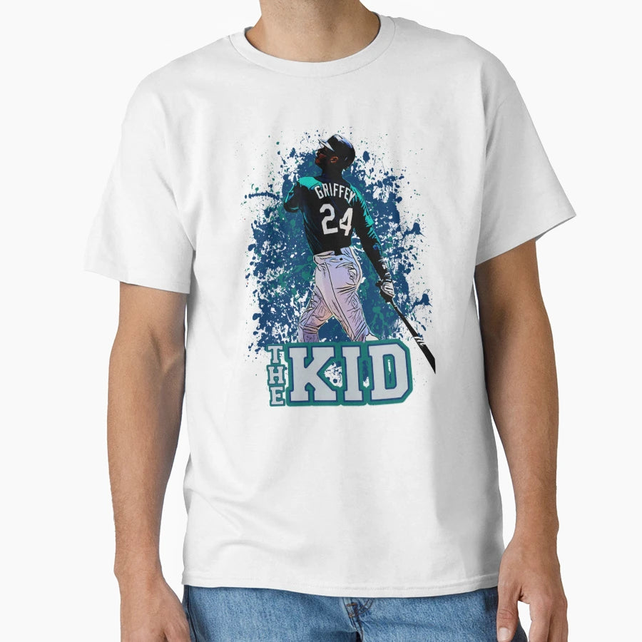 Ken Grifey Jr 24 T-Shirt - Novelty Apparel for Adults - T-Shirt, Sweatshirt, Hoodie