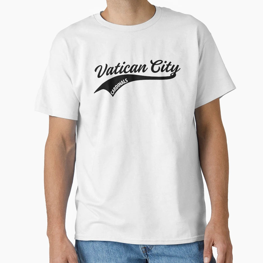 Copy Cursive Vatican City Cardinals T-Shirt - Custom Art Print for Adults - T-Shirt, Sweatshirt, Hoodie