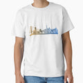 San Diego City Skyline Travel T-Shirt - Custom Art Print Men Women - T-Shirt, Sweatshirt, Hoodie