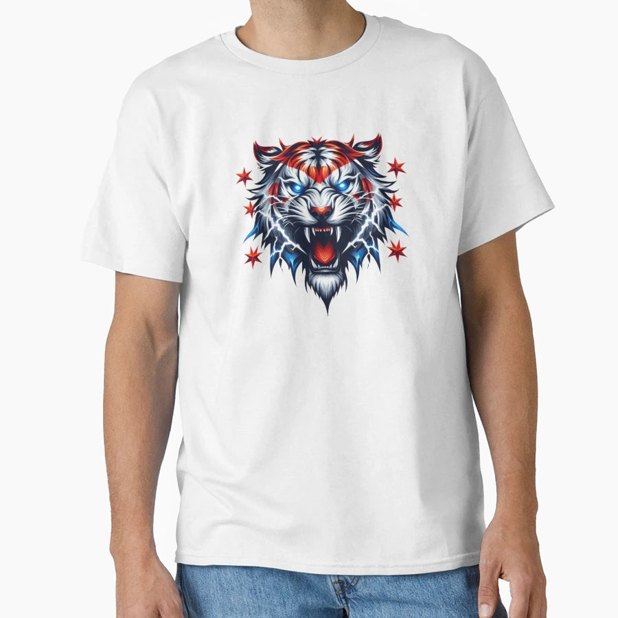 Chicago Stars Tiger T-Shirt - Minimalist Print Men Women - T-Shirt, Sweatshirt, Hoodie