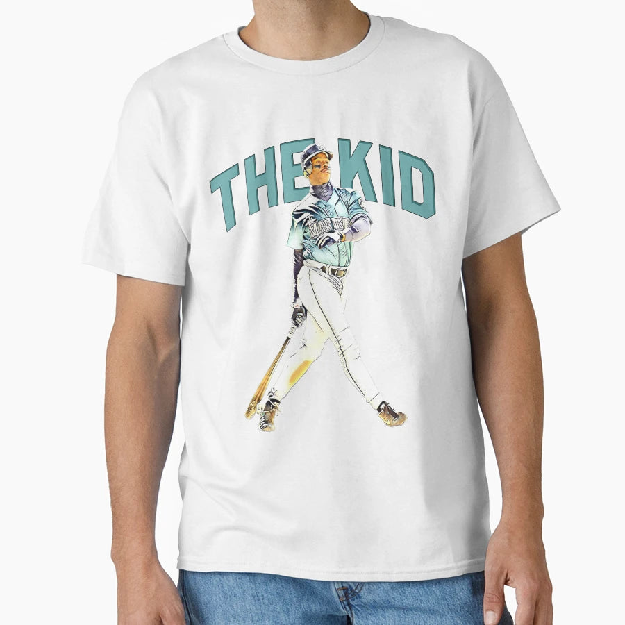 Ken Griffey Jr Seattle Baseball T-Shirt - Custom Art Print Men Women - T-Shirt, Sweatshirt, Hoodie