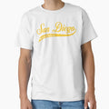 Script San Diego Baseball T-Shirt - Custom Art Print for Adults - T-Shirt, Sweatshirt, Hoodie