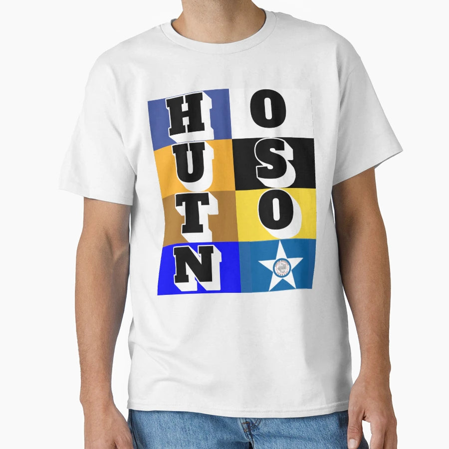 Houston Typography T-Shirt - Novelty Apparel Men Women - T-Shirt, Sweatshirt, Hoodie