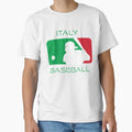 Italy Baseball Fan Italian Flag T-Shirt - Minimalist Print for Adults - T-Shirt, Sweatshirt, Hoodie