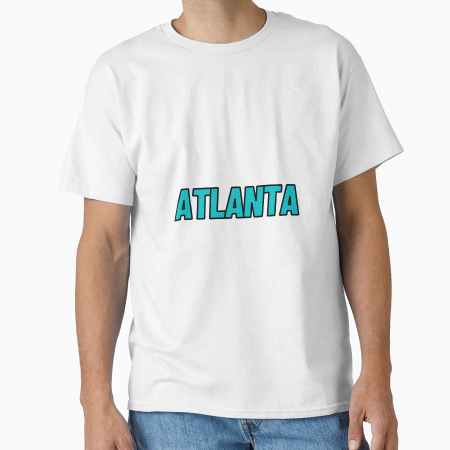 Atlanta Outlined T-Shirt - Minimalist Print Men Women - T-Shirt, Sweatshirt, Hoodie