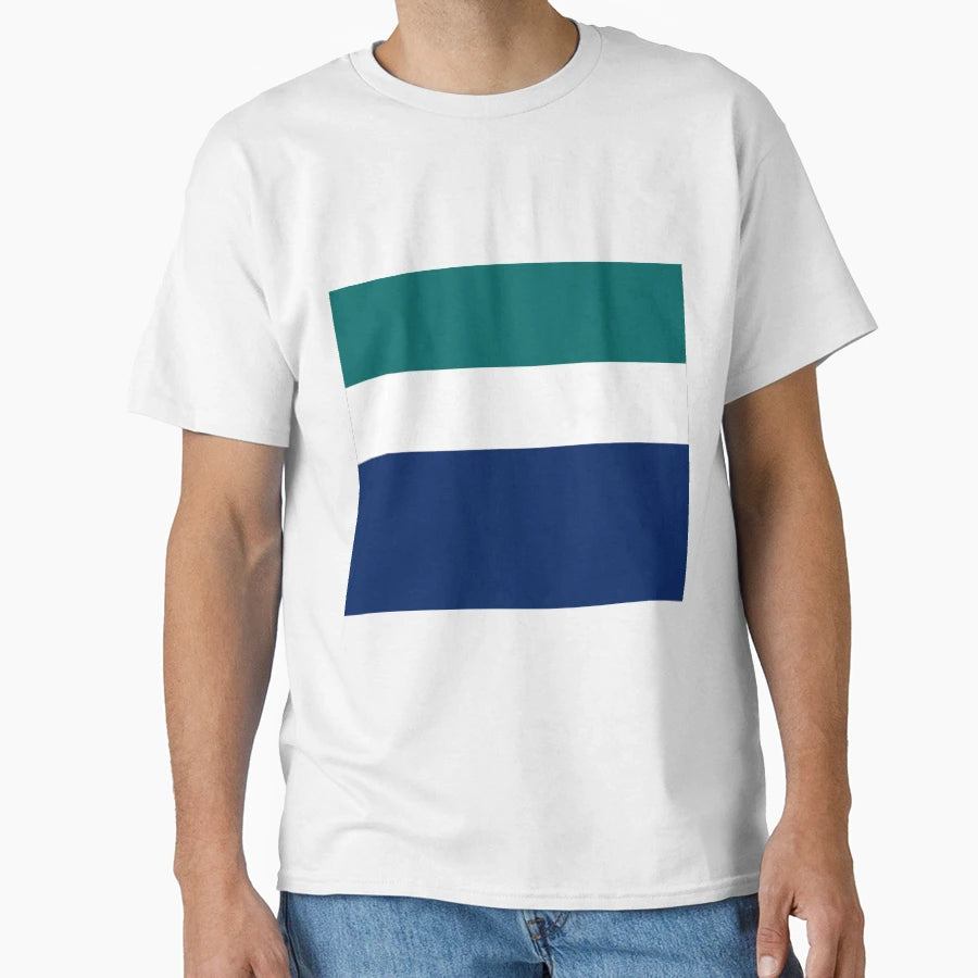Happy Birthday Blue White Green T-Shirt - Graphic Print for Adults - T-Shirt, Sweatshirt, Hoodie