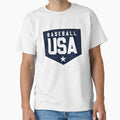 Usa Baseball Team T-Shirt - Custom Art Print Unisex - T-Shirt, Sweatshirt, Hoodie