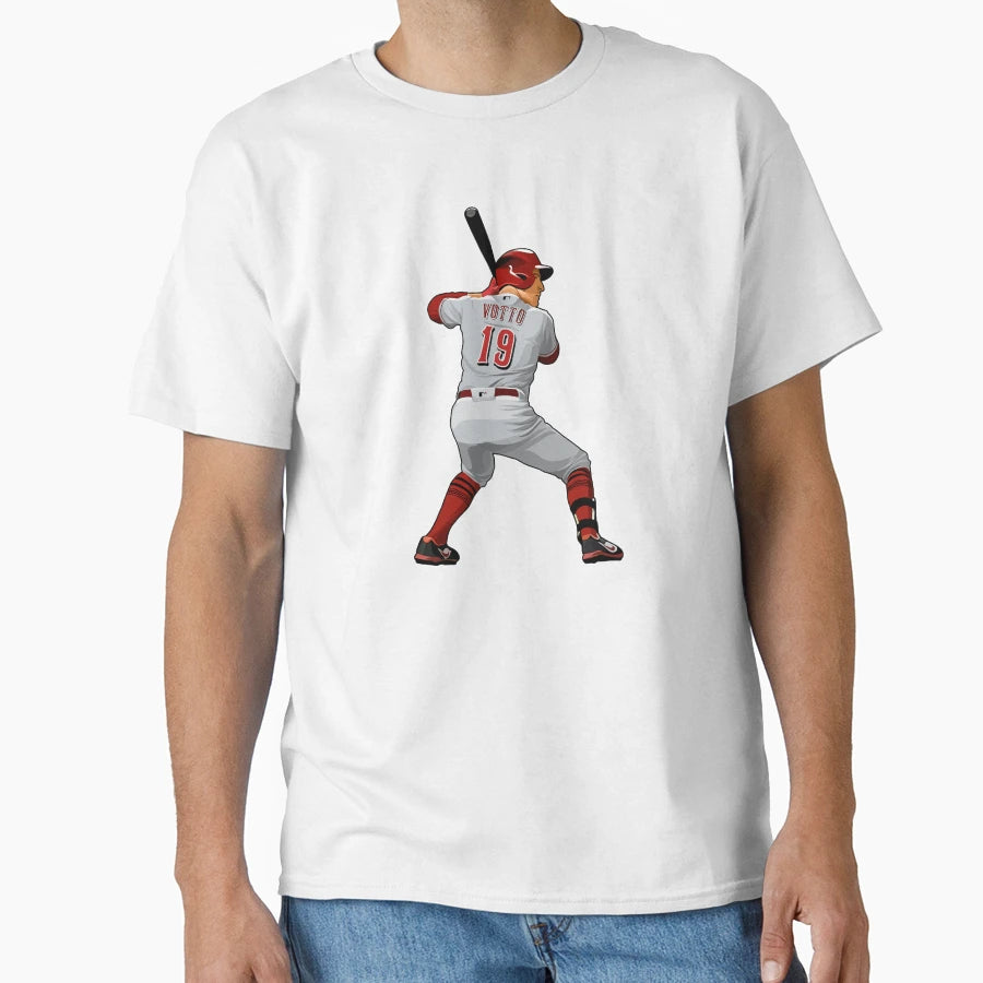 Joey Votto 19 Bats Ready T-Shirt - Aesthetic Graphic Men Women - T-Shirt, Sweatshirt, Hoodie