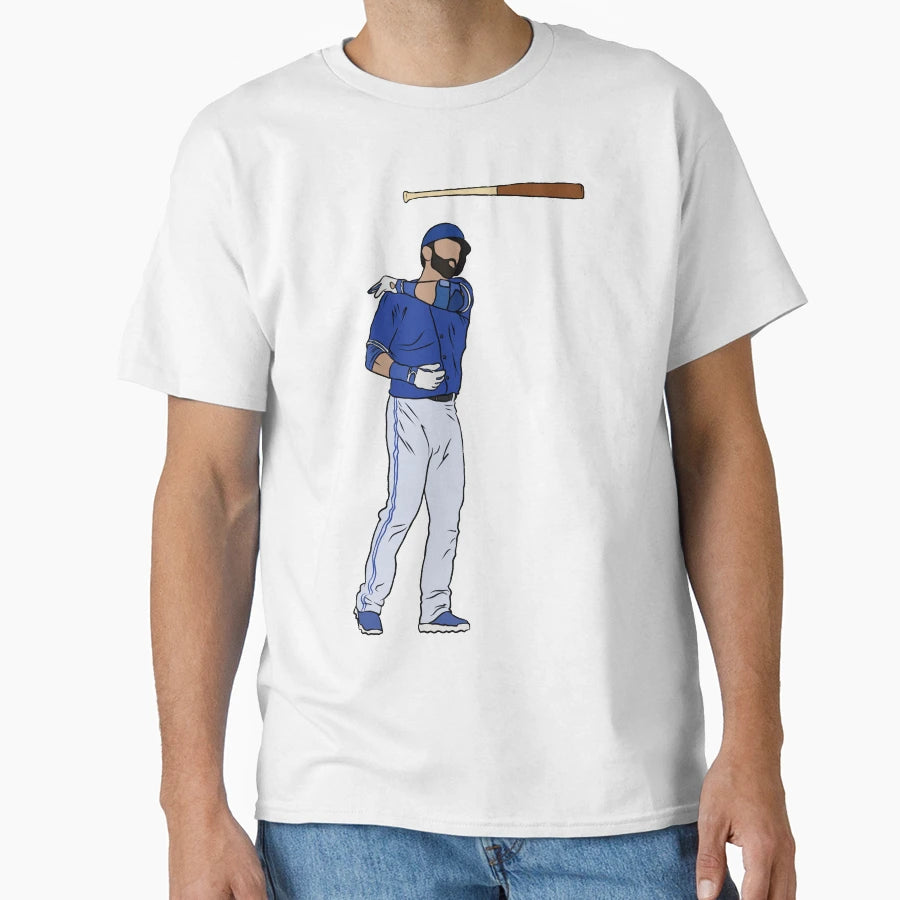 Jose Bautista Bat Flip T-Shirt - Minimalist Print Unisex - T-Shirt, Sweatshirt, Hoodie