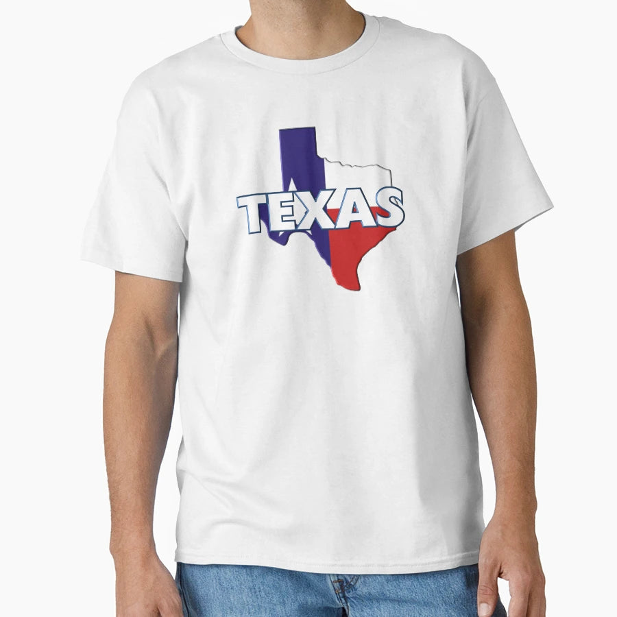 Texas Colored State T-Shirt - Aesthetic Graphic for Adults - T-Shirt, Sweatshirt, Hoodie