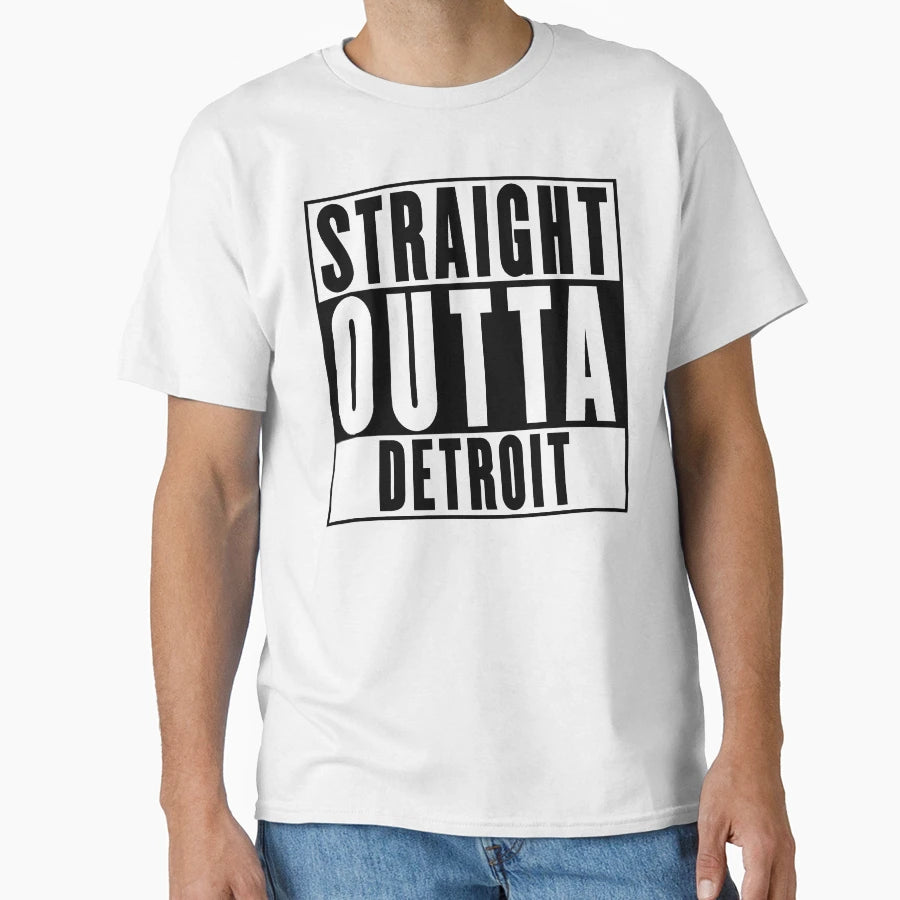 Straight Outta Detroit T-Shirt - Trendy Graphic Men Women - T-Shirt, Sweatshirt, Hoodie