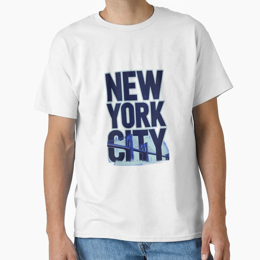 New York City Typography Minimalist T-Shirt - Graphic Print Unisex - T-Shirt, Sweatshirt, Hoodie