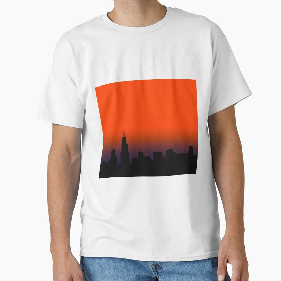 Chicago Skyline T-Shirt - Custom Art Print for Adults - T-Shirt, Sweatshirt, Hoodie