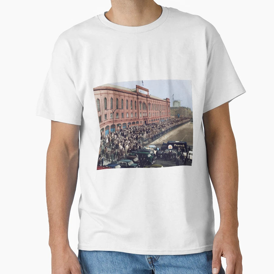 Old Ibrox T-Shirt - Custom Art Print Unisex - T-Shirt, Sweatshirt, Hoodie